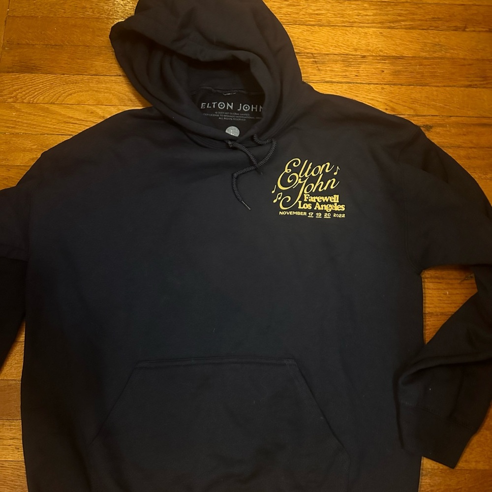 Elton John Hoodie Dodger Stadium Size Large